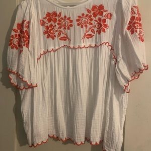 Easy Flowy Short Sleeve Blouse